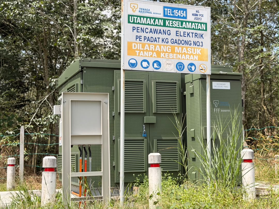 Tinjauan pencawang elektrik & kemudahan awam Kg Gadong